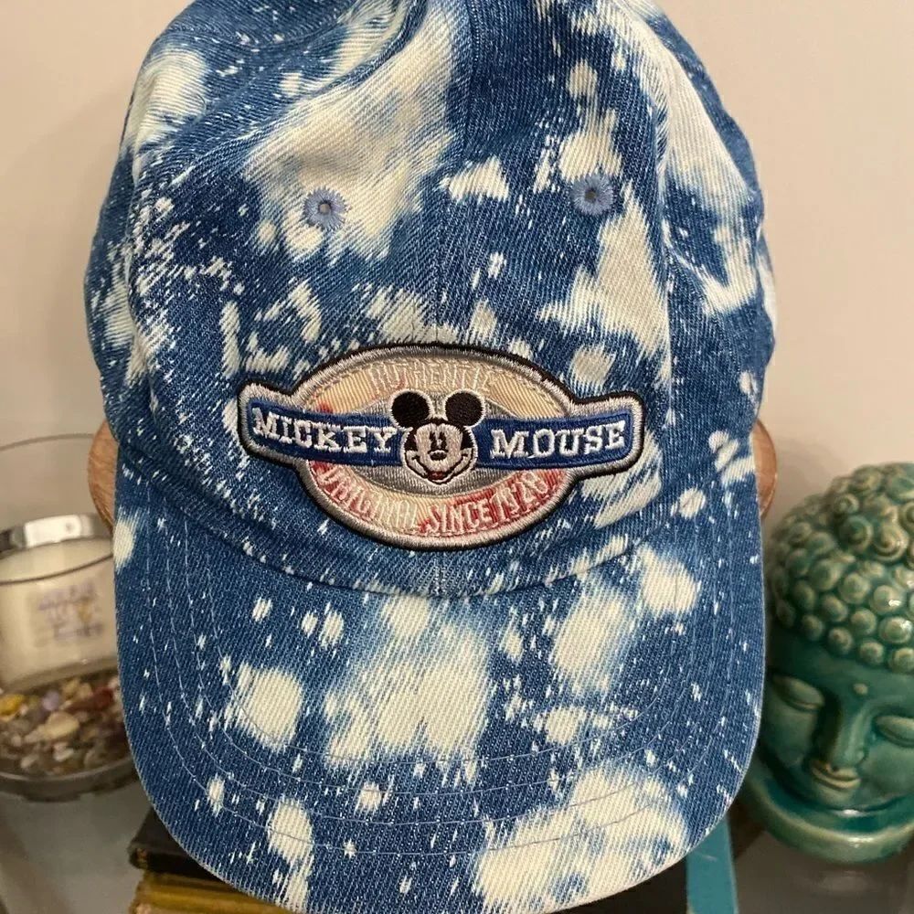 Customized Mickey Mouse denim hat. EUC.